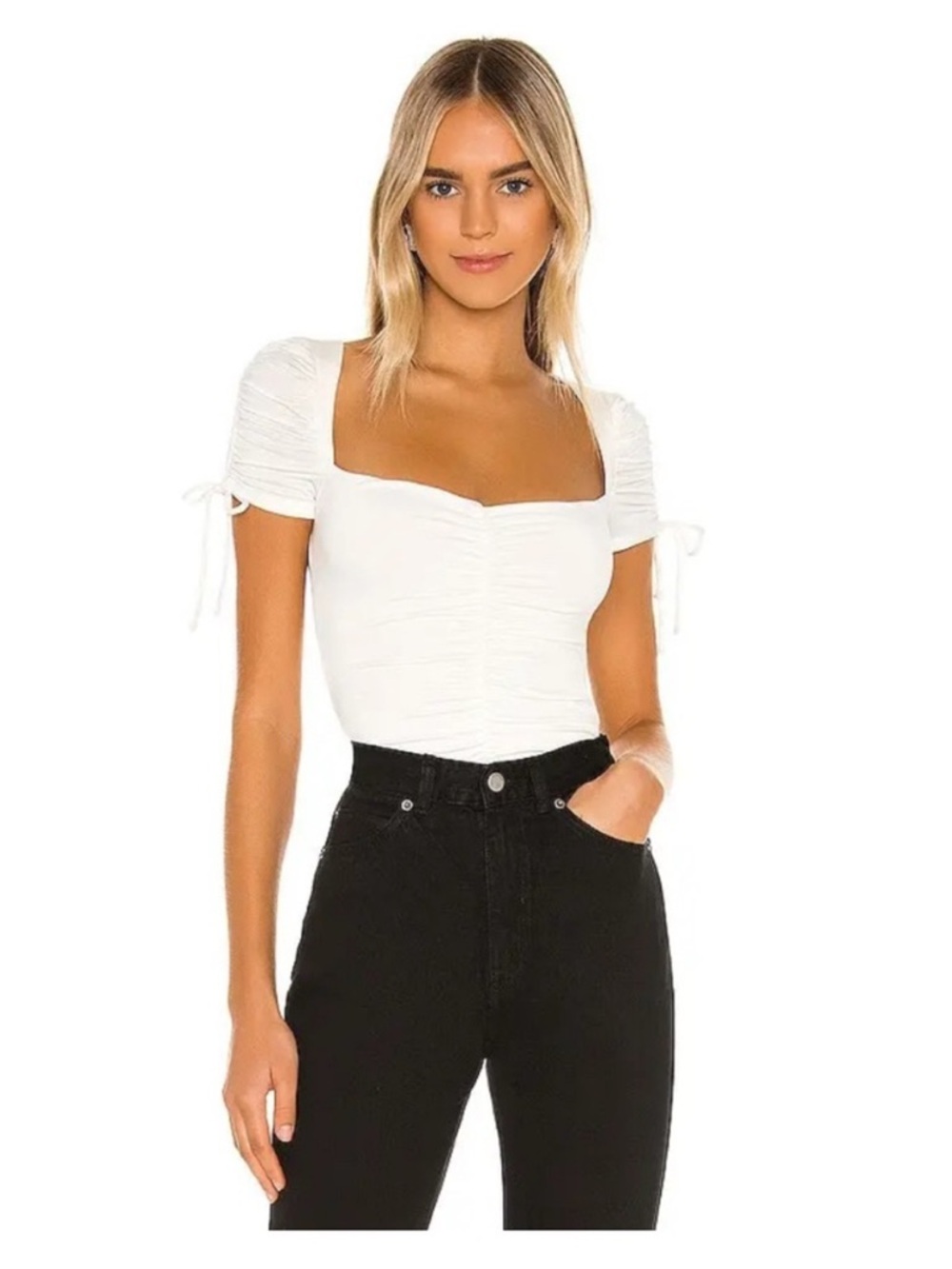 Lovers + Friends Jupiter Bodysuit, White, XL, NWT